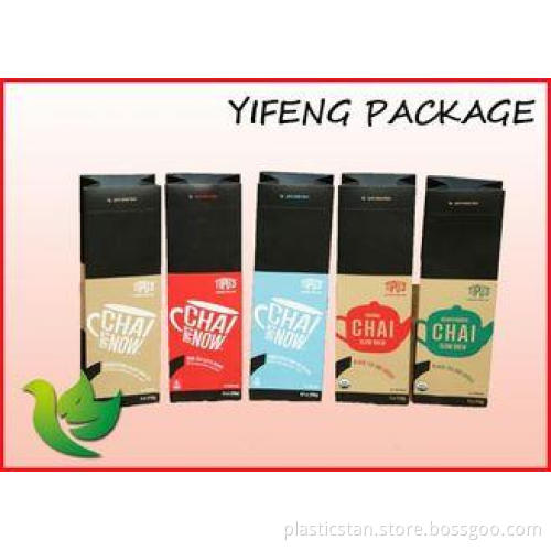 Foil Lined Coffee Tea Stand Up Paper Pouch Flat Bottom 9 Co